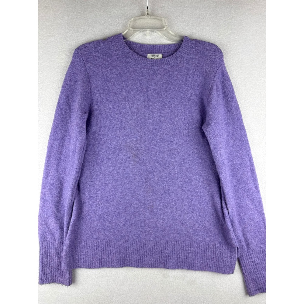 J.Crew Extra-Soft Purple Heathered Crewneck Sweater Womens XS Pullover